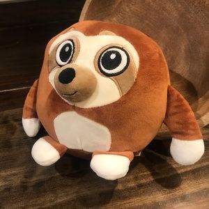 Classic Toy Co  7” Sloth Plush Brown White Stuffed Animal Cute Soft Toy Figure